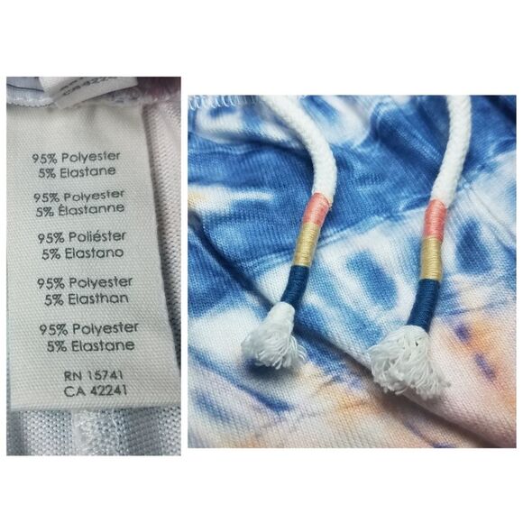 NWOT|PJ Salvage Hello Sunshine Tie Dye Lounge Pants, XS - Picture 9 of 9
